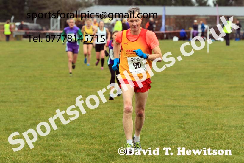 Womens 35+ and Mens 65+ 2023 NEMAA Cross Country, Croft Circuit, North Yorkshire. Photo: David T. Hewitson/Sports for All Pics